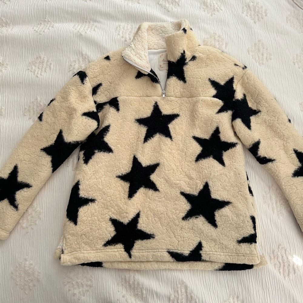 Altar’d State Fleece 3/4 Zip Star Pullover
